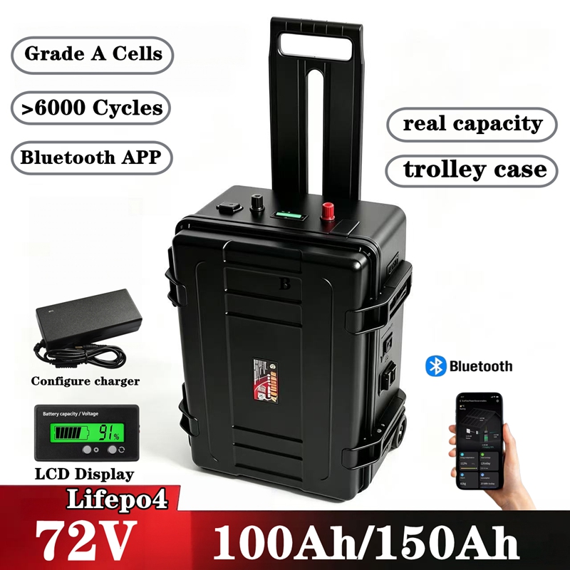 Lifepo4 72V 100Ah Battery Pack Ev - Bateria de lítio LiFePO4 à prova