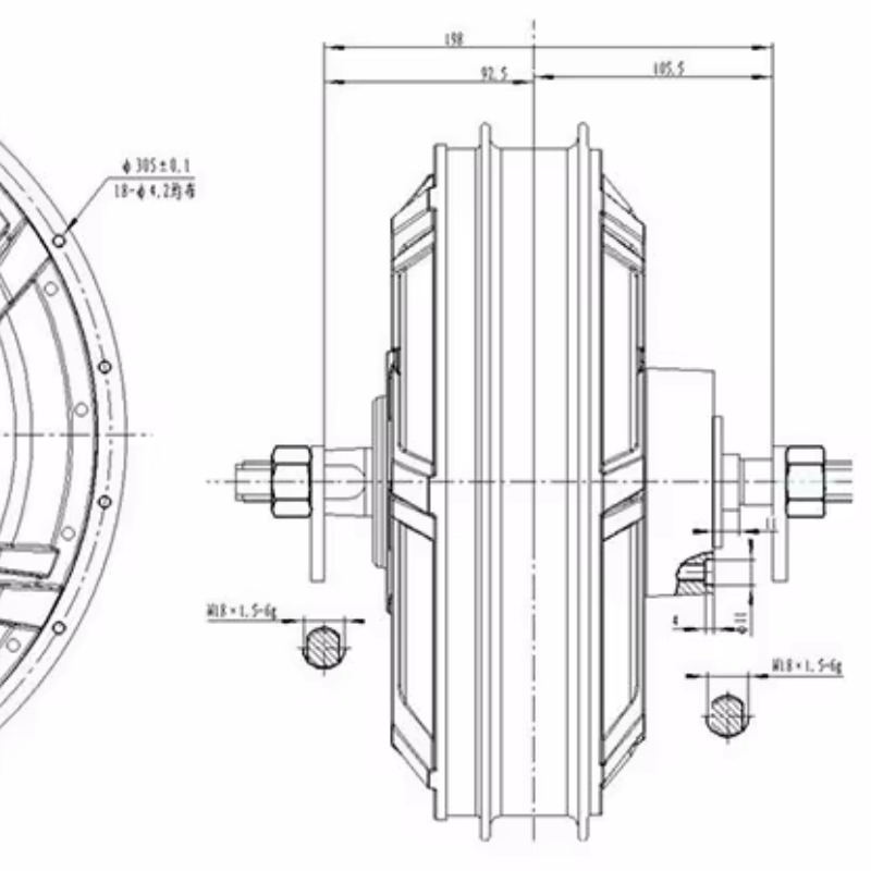 Motor QS 273 Modelo 72v-144v M - Qs Motor 273 8000W Hub Motor avaliação e preço